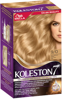 Wella Koleston Kit Set Hair Dye 9/0 Blonde Very light 50ml