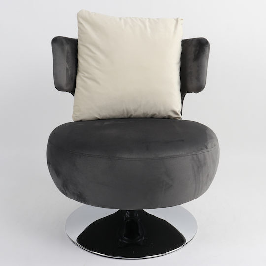 Passiflora Sessel Samt Gray 76x67x76cm