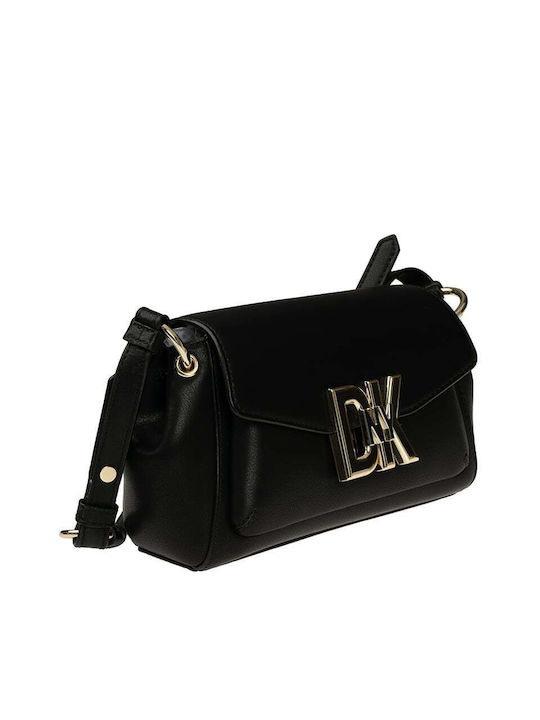 DKNY Leder Damen Tasche Crossbody Schwarz