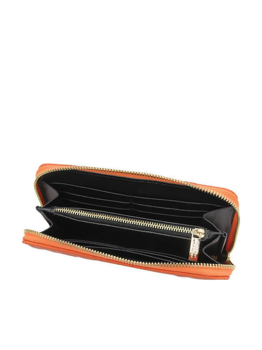Groß Leder Damen Geldbörse Klassisch Orange