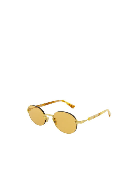 Gast Olli Sunglasses with Gold Tartaruga Metal Frame and Yellow Lens OL05