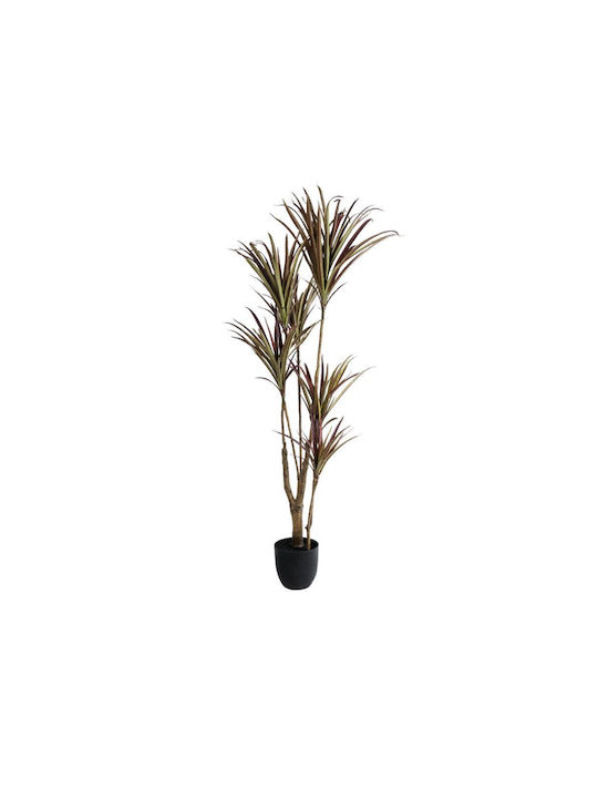 GloboStar Artificial Plant in Small Pot Dracaena Garden Green in Yala 4pcs