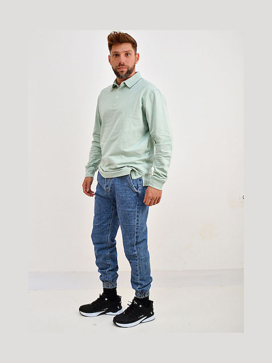 Men's Jeans Pants with Relaxed Fit Blue