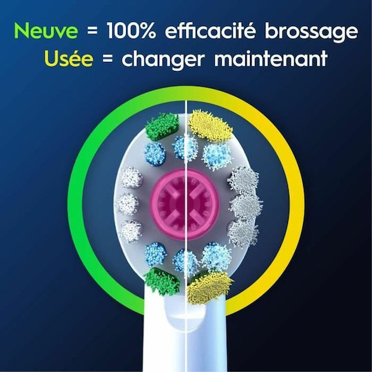 Oral-B Pro 3D White Electric Toothbrush Replacement Heads 188246 8pcs