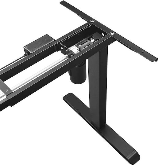 Songmics Schreibtischbasis aus Metall mit Regulator Black 147x55x112cm