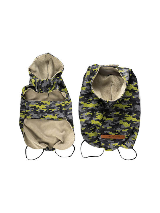 Woofmoda Кучешки палта Водоустойчиво Зелен Medium с дължина на гръбчето 33 см. Вариант