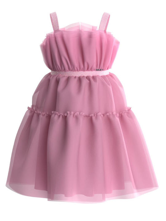 Guess Kids Dress Tulle Pink