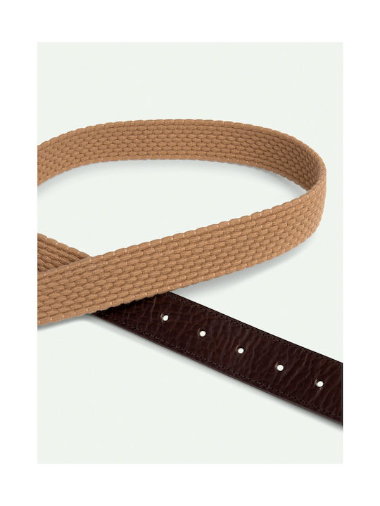 Hackett Men's Knitted Fabric Belt Beige