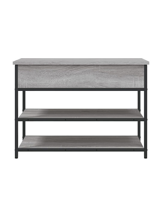 Wooden Shoe Organizer Gray 70x42.5x50cm