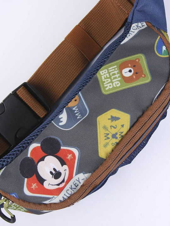 Mickey Mouse Clubhouse Παιδικό Τσαντάκι Μέσης Μπλε 27x9x15εκ.
