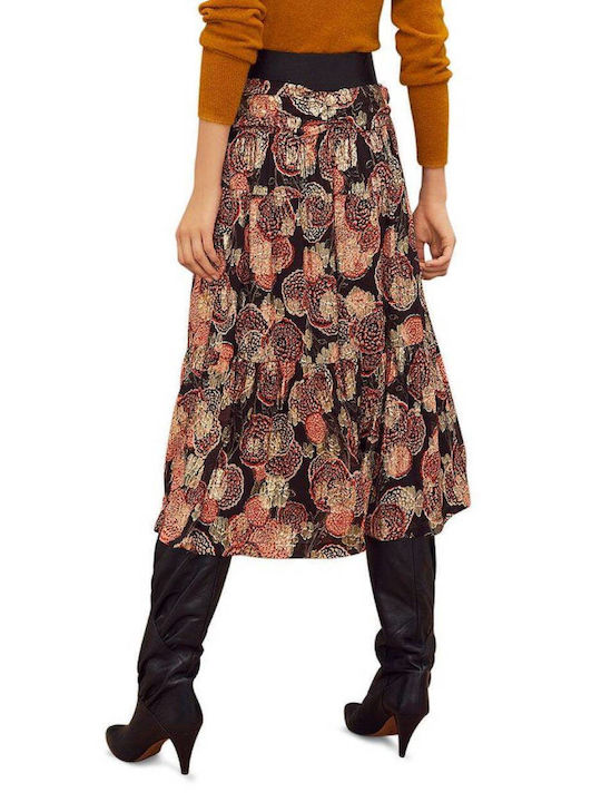 Ba&Sh High Waist Midi Skirt