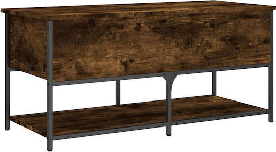 Entry Furniture with Shoe Rack & Bench Smoked Oak 100x42.5x47cm