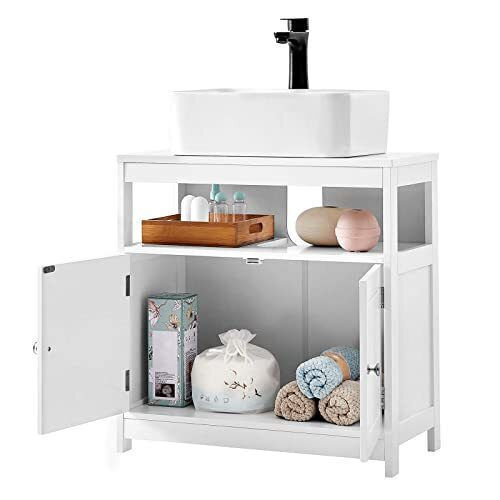 Vasagle Шкаф със Мивка Д60xШ30xВ60см Matte White