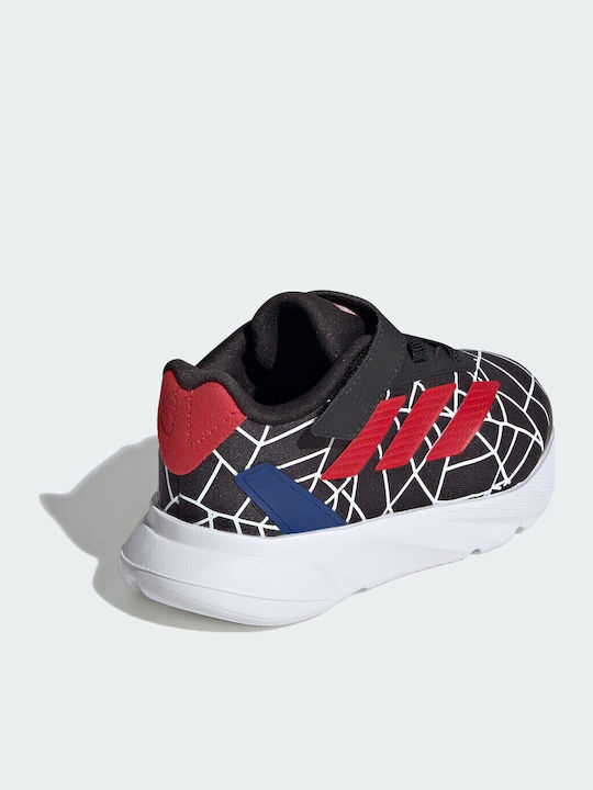Duramo Spider-Man Αθλητικά Παιδικά Παπούτσια Running με Σκρατς Μαύρα