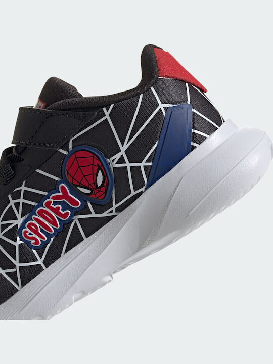 Duramo Spider-Man Αθλητικά Παιδικά Παπούτσια Running με Σκρατς Μαύρα