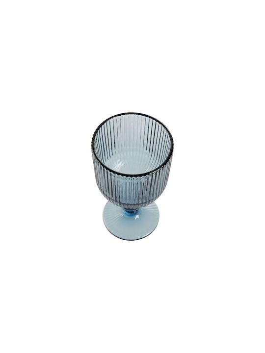 DKD Home Decor Crystal Goblet White Wine Glass 240ml Blue