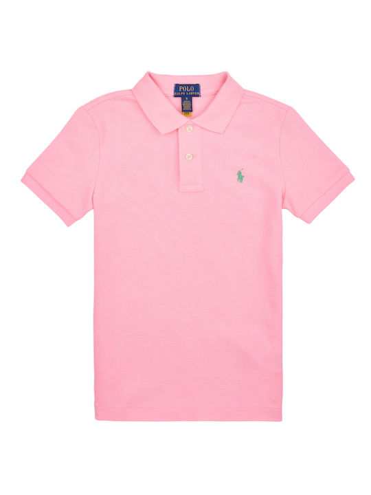 Ralph Lauren Kids Polo Short Sleeve Pink