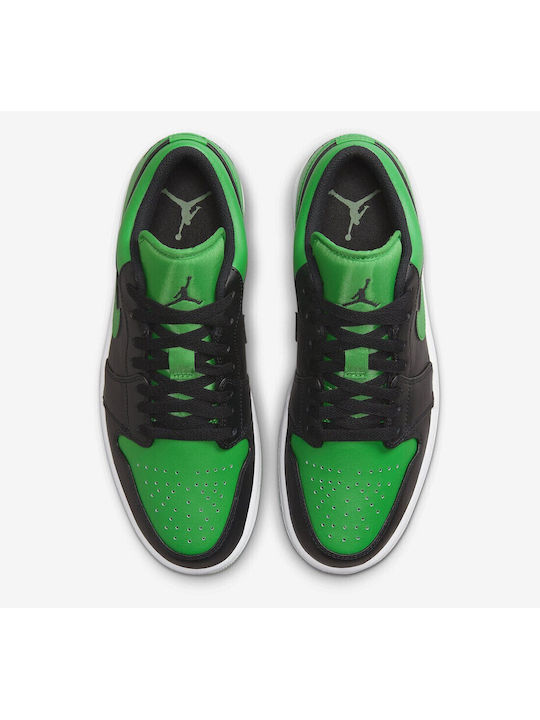 Jordan Air Jordan 1 Low Bărbați Adidași Black / Lucky Green / White