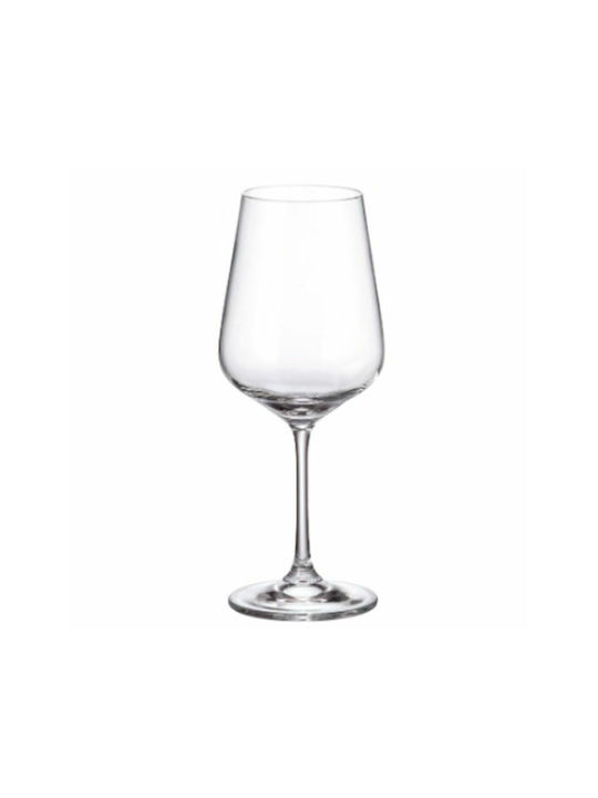 Bohemia Set of Glasses for White Wine made of Crystal Stemmed 450ml 4pcs