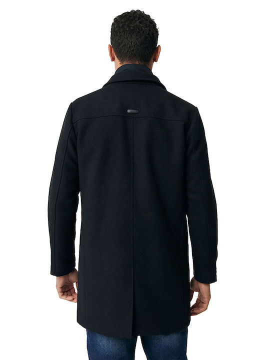 Mexx Men's Half Coat Black -L