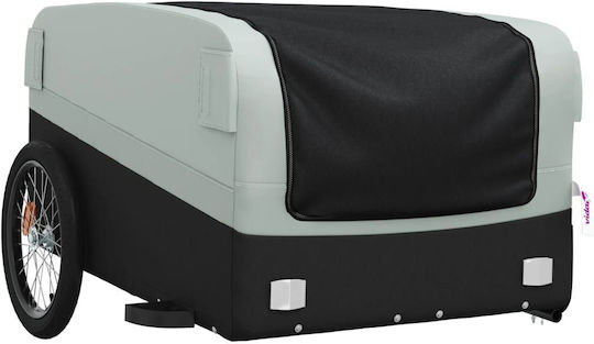 Vidaxl Bicycle Trailer Black Gray 45 Kg Iron