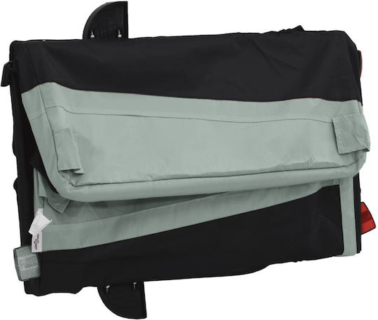 Vidaxl Bicycle Trailer Black Gray 45 Kg Iron