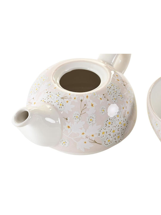 DKD Home Decor Tea Set with Cup made of Porcelain in Color 750ml 2pcs