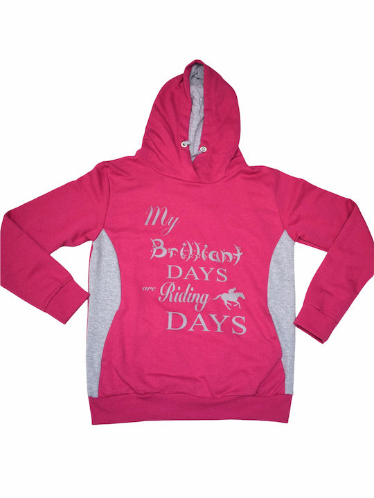 Brilliant Days Women's Hooded Fuchsia Sweatshirt