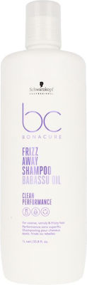 Schwarzkopf Bonacure Frizz Away Σαμπουάν Λείανσης για Φριζαρισμένα Μαλλιά 1000ml