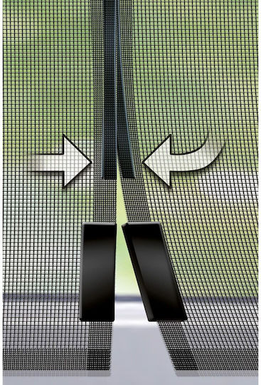 Schellenberg Σίτα Πόρτας με Μαγνητικό Κούμπωμα από Fiberglass Γκρι 120x90cm