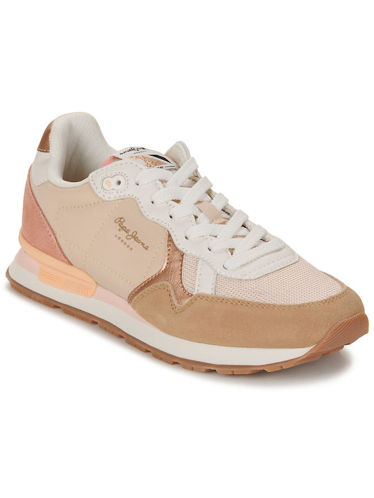 Pepe Jeans Brit Mix Sneakers Beige