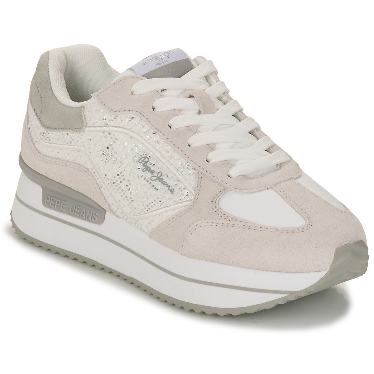 Pepe Jeans Rusper Gala Flatforms Sneakers White PLS40002-800