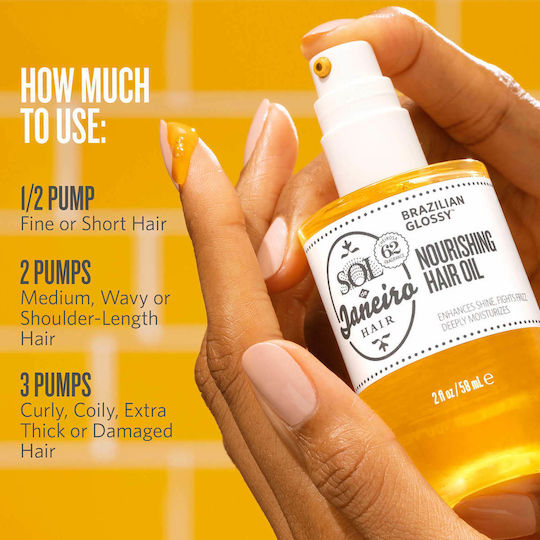 Sol de Janeiro Brazilian Glossy Nährend Haaröl für Nährung gegen Versiegelte Enden 60ml