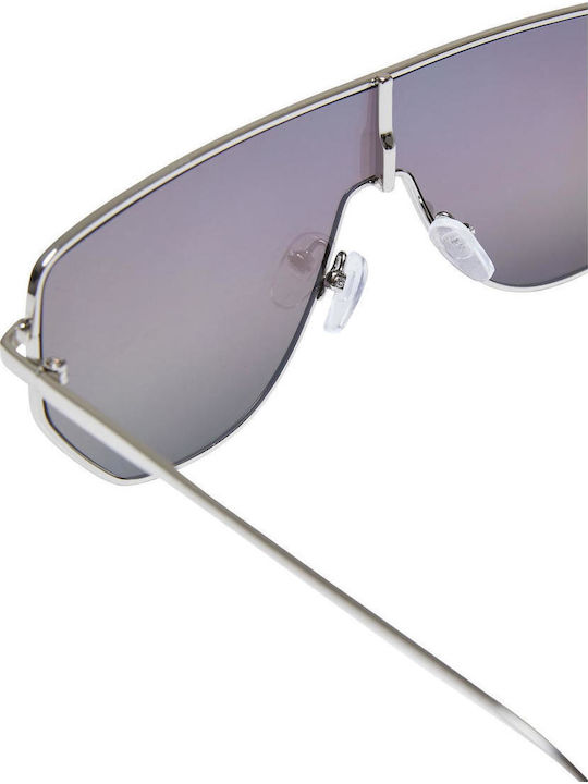 Urban Classics Unisex Sunglasses with Silver Metal Frame and Multicolour Mirror Lens TB6498-04592
