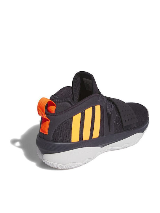 Dame 8 Extply Χαμηλά Μπασκετικά Παπούτσια Aurora Black / Signal Orange / Dash Grey