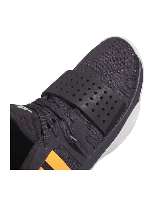 Dame 8 Extply Χαμηλά Μπασκετικά Παπούτσια Aurora Black / Signal Orange / Dash Grey