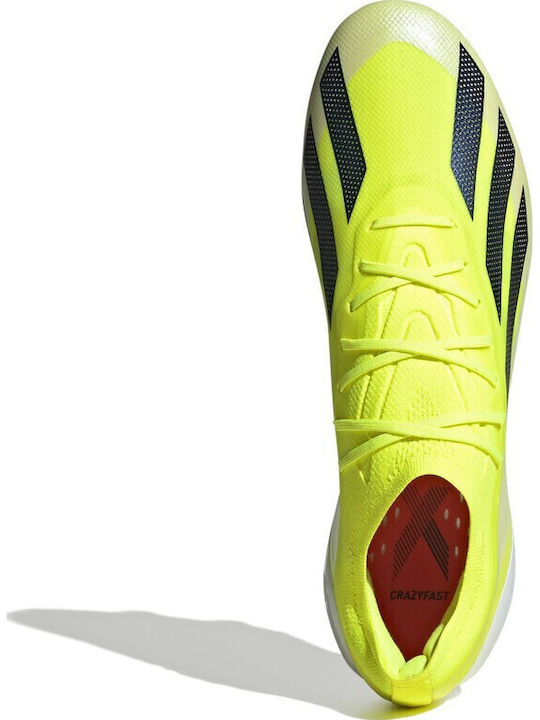 adidas X Crazyfast Elite Football Shoes with Cleats Team Solar Yellow 2 / Core Black / Cloud White