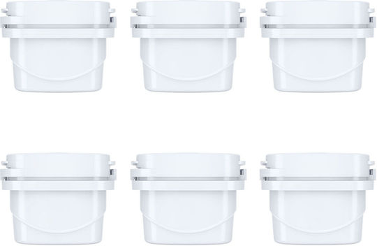 Aqua Optima Water Filter Replacement for Pitcher made of Activated Carbon Evolve 6pcs