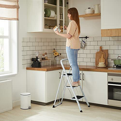 Songmics Ladder Metallic with 3 Steps 105cm