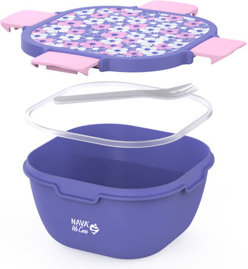 Nava Lunchbox Kunststoff Lila Geeignet für die Mikrowelle 1700ml 1Stück