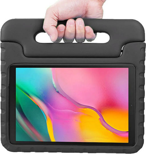 HappyCase Flip Cover Ανθεκτική Μαύρη (Samsung Galaxy Tab A 10.1'' 2019)