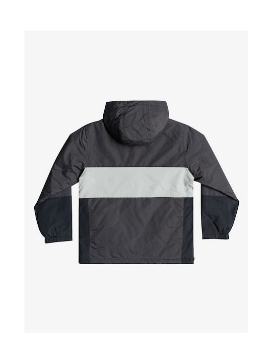 Quiksilver Waterproof Kids Casual Jacket with Hood Gray