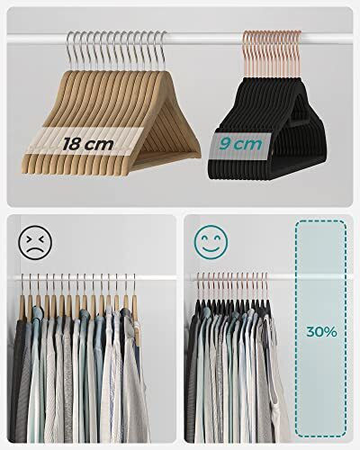 Songmics Wardrobe Hanger for Ties Plastic Pink CRF21BK50 1pcs