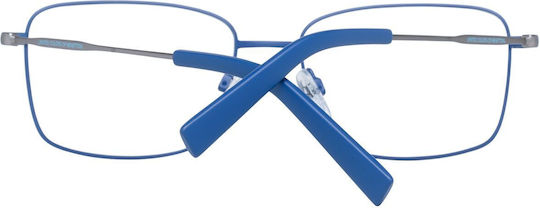 Benetton Men's Metal Prescription Eyeglass Frame Blue BEO3029 654