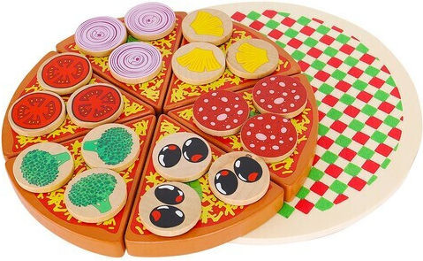 Kruzzel Pizza Set aus Holz 6Stück
