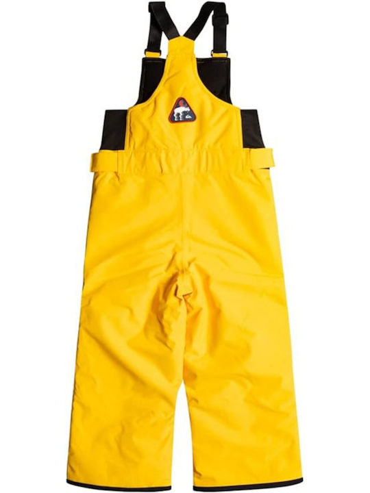 Quiksilver Boogie EQKTP03006-YKK0 Kids Dungarees for Ski & Snowboard Yellow