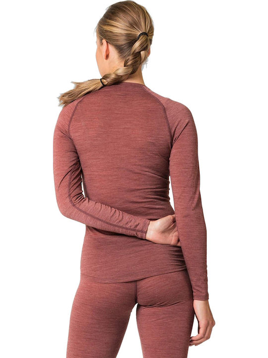 Performance Wool 150 Γυναικεία Μπλούζα Μακρυμάνικη Πορτοκαλί