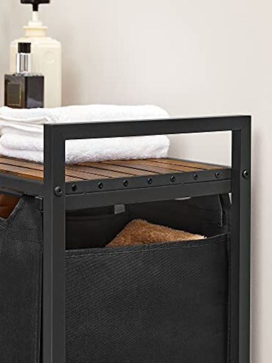 Vasagle Set Laundry Baskets Fabric 38l 93x33x72cm Brown