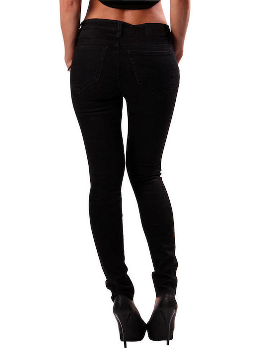 Diesel Women's Fabric Trousers in Skinny Fit Black