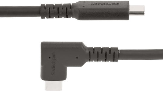StarTech USB 2.0 Cable USB-C male - USB-C 100W PD Μαύρο 0.5m RUSB31CC50CMBR